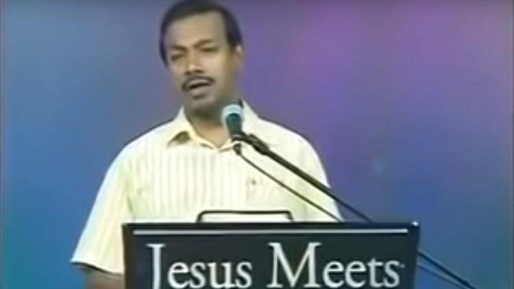 File image of Evangelist Mohan C Lazarus of the Thoothukudi-based Jesus Redeems Ministries.