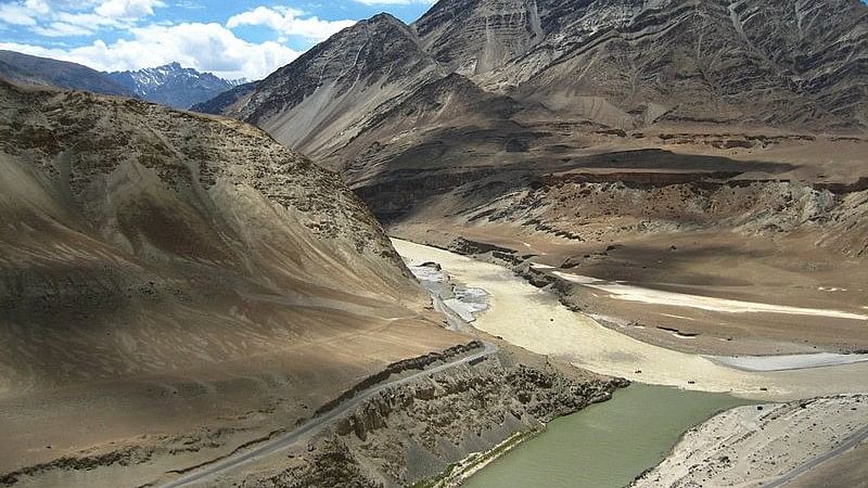 Zanskar-Indus river confluence. Image used for representation.