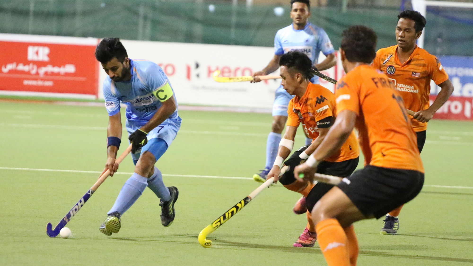 Manpreet Singh in action.