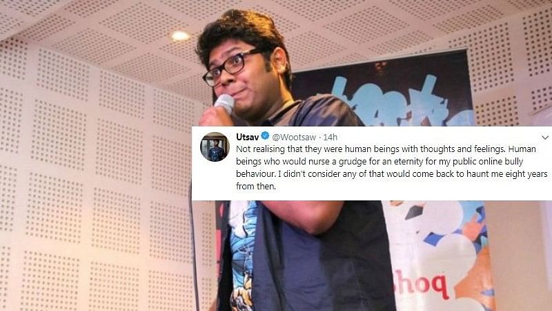 Netizens slam comedian Utsav Chakraborty.
