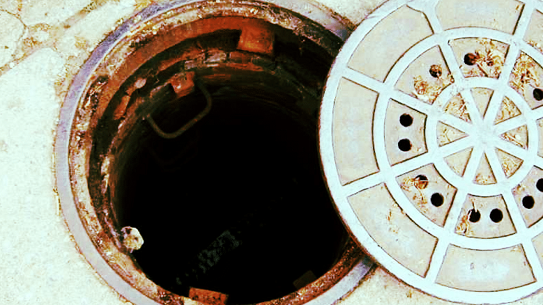 Representational image of a manhole.