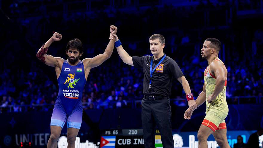 Bajrang Punia could add his name to the elite list when he takes on Takuto Otoguro from Japan in final of the World Championships.