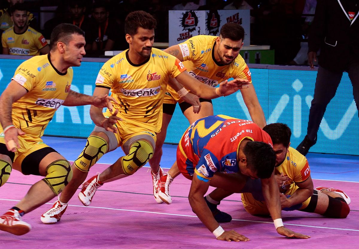 It was an all-round effort from the Titans with Rahul Chaudhari and Nilesh Salunke chipping in with raid points.