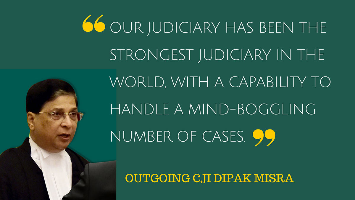 CJI Misra, in his inimitable style, stopped a lawyer from singing at the fag end of SC proceedings on Monday.