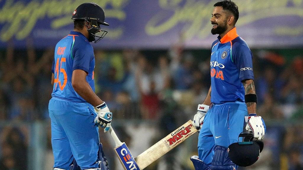 Virat Kohli and Rohit Sharma put up a 246-run stand for the second wicket against West Indies on Sunday.&nbsp;