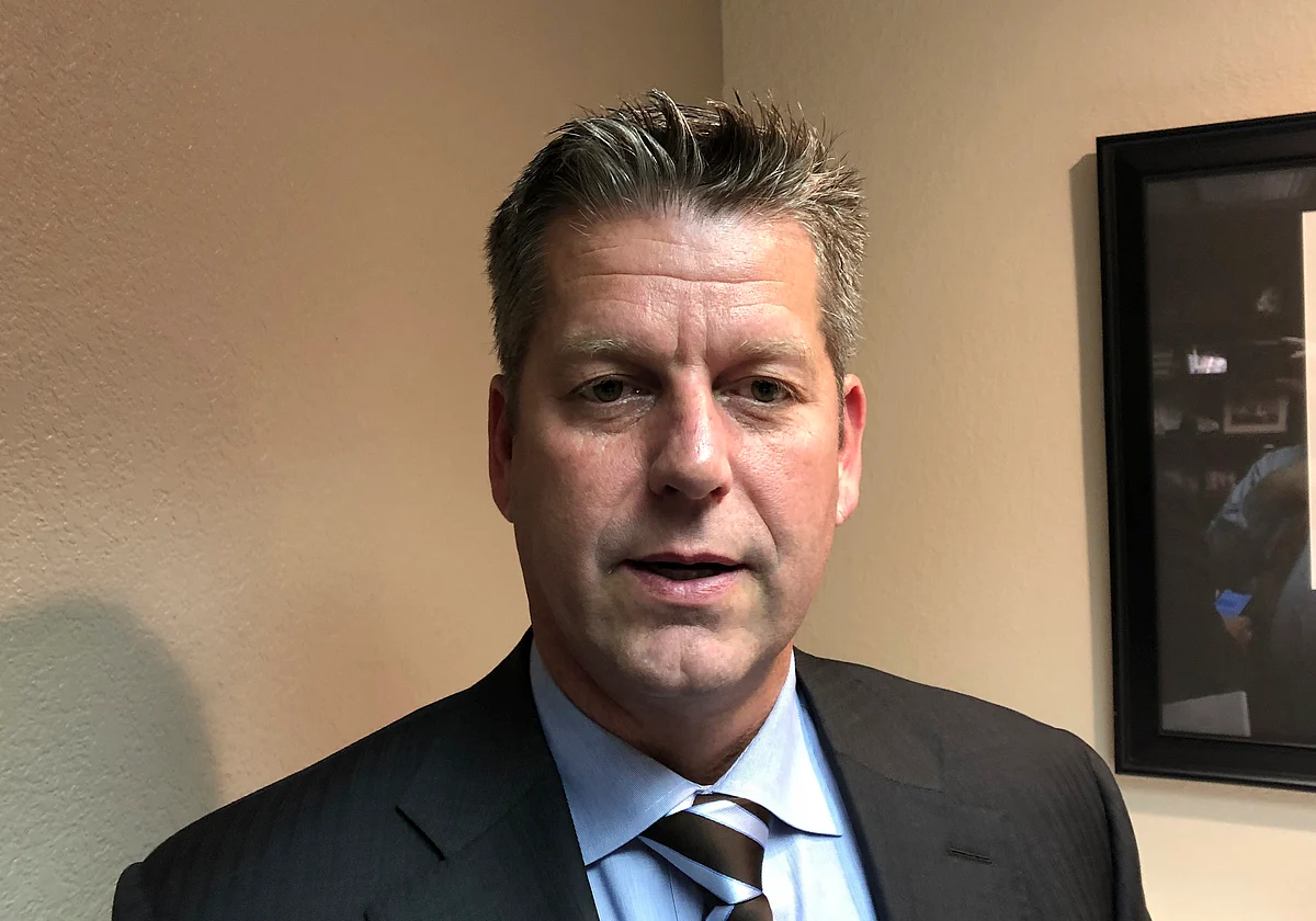 Cristiano Ronaldo’s new Las Vegas attorney, Peter S. Christiansen, talks in Las Vegas Wednesday, Oct. 10, 2010, about a statement he released in response to rape allegations against the international soccer star. 