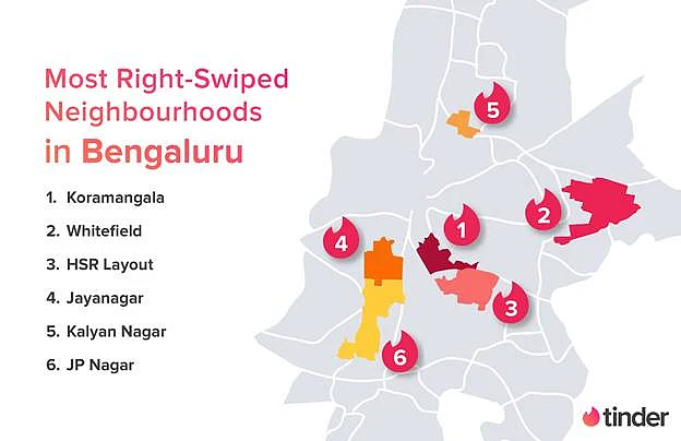 A look at Bengaluru’s Tinder heat map.