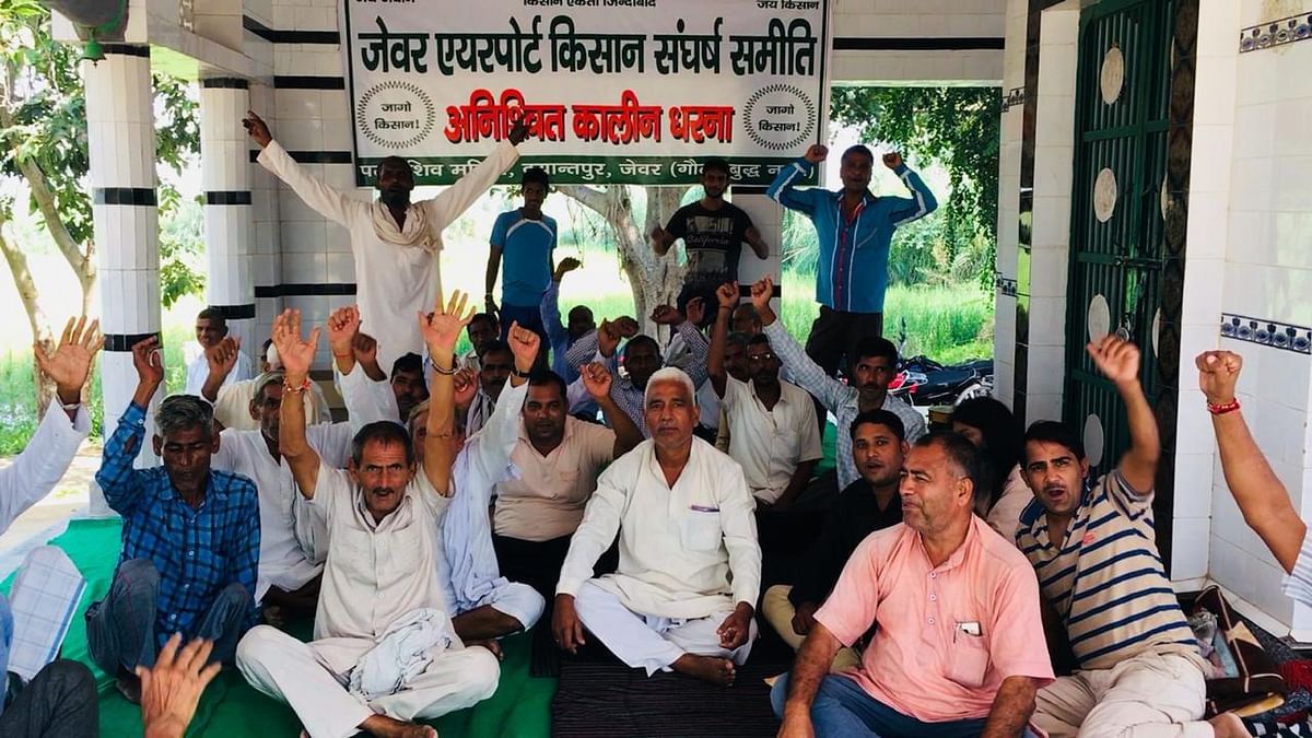 After the UP govt said they got 70 percent consent, different compensation rates have driven farmers to protest.