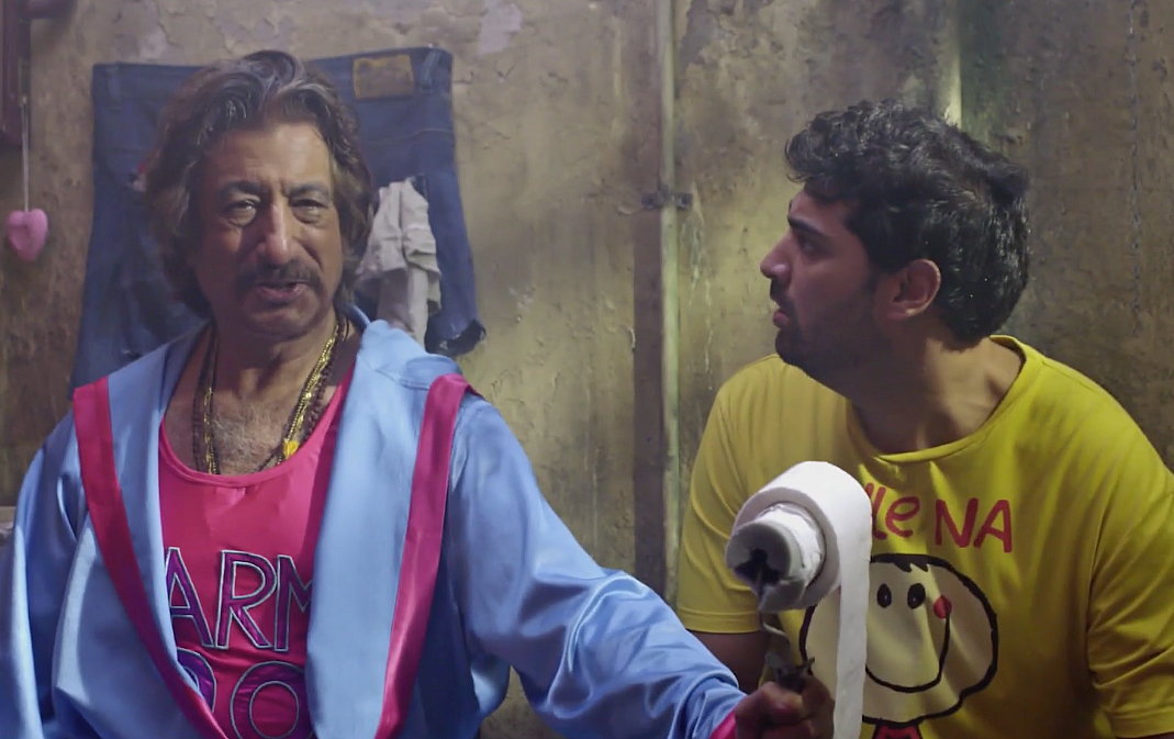Kunaal Roy Kapur and Shakti Kapoor in a still from <i>Side Hero.</i>