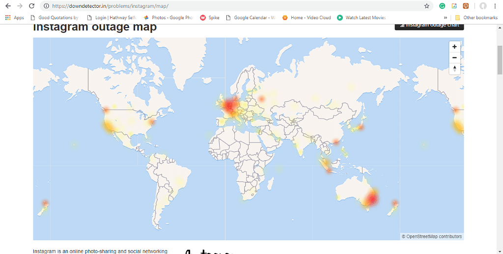 Instagram down for many users in India. Countries like US, Australia and European Union most affected.