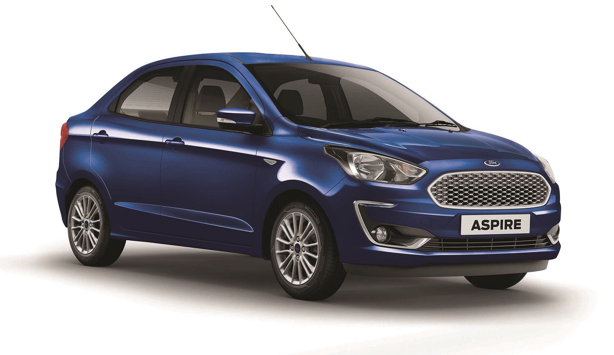 The 2018 Ford Aspire gets a revised front bumper, headlamp and grille.&nbsp;