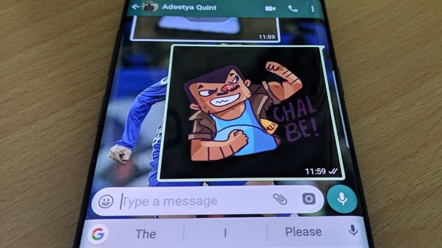 New WhatsApp update allows users to send stickers to friends. 