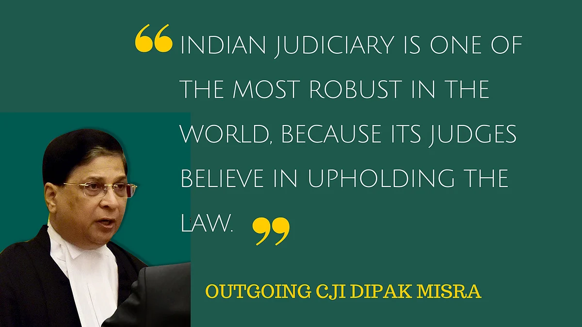 CJI Misra ‘Frankly Confesses’ That He’s Retiring a ‘Content Man’