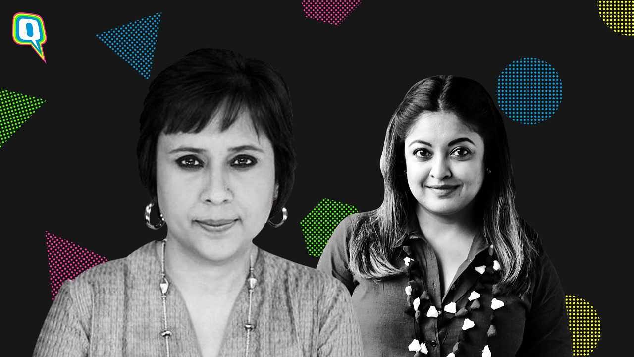  The panel at the ‘We the Women’ event, comprised journalists Sandhya Menon and Barkha Dutt.