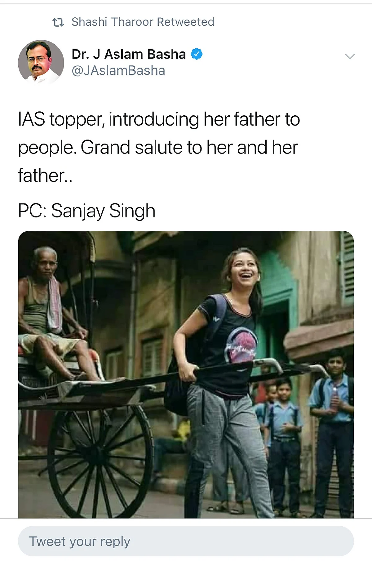 No, That is Not an IAS Topper Pulling Her Father in a Rickshaw