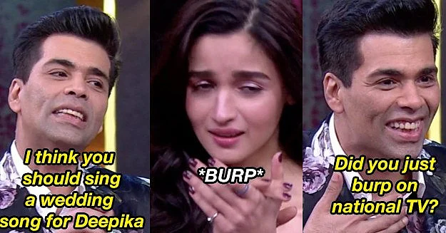When Alia burped on national TV!