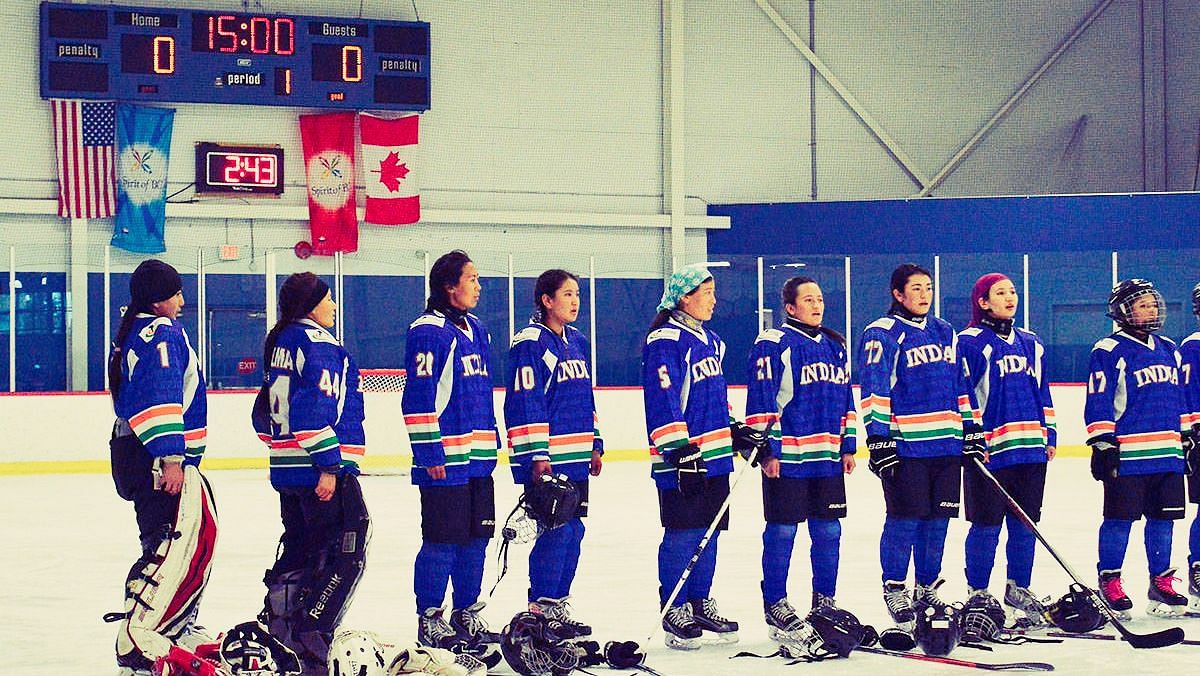 The Indian women’s ice hockey team featured in a game in Canada for the first time