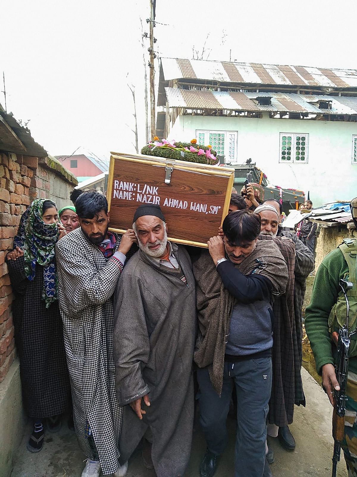 Lance Naik Nazir Ahmed Wani, 38, died during an encounter in South Kashmir’s Shopian district.