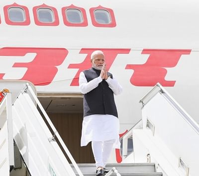 Buenos Aires: Prime Minister Narendra Modi arrives at Ministro Pistarini International Airport, Buenos Aires to attend the 13th G20 Summit in Argentina on Nov 29, 2018. (Photo: IANS/PIB)