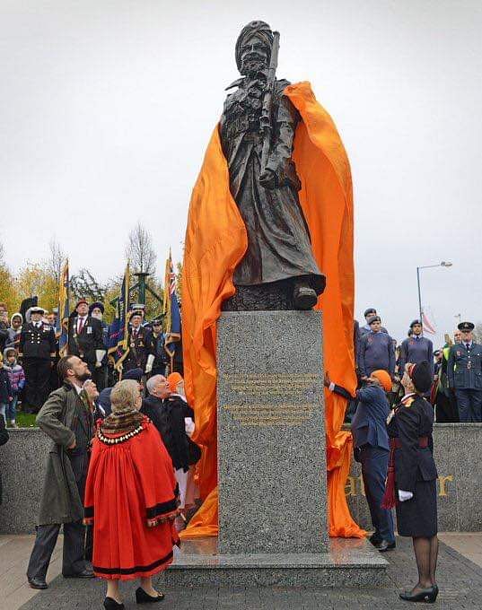 Memorial Honours Singhs of the Great War with a 10-foot high bronze statue of a First World War Sikh soldier.