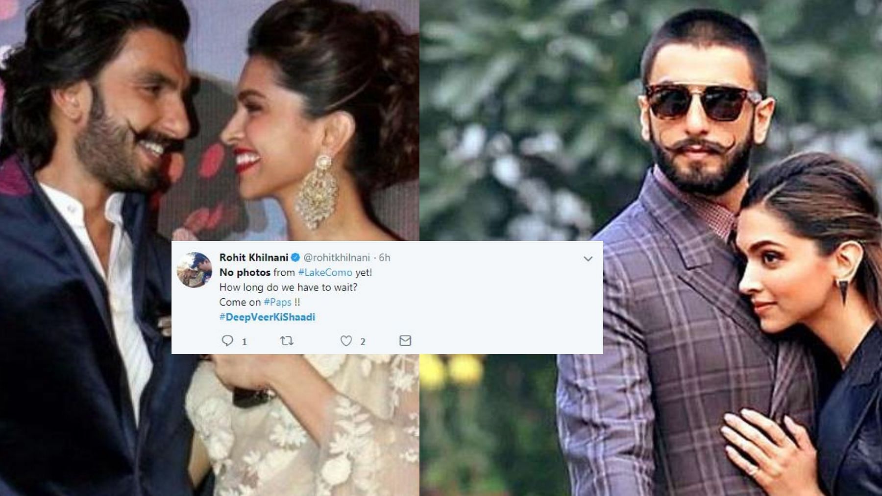 Fans desperately waited for pictures from #DeepVeerKiShaadi.