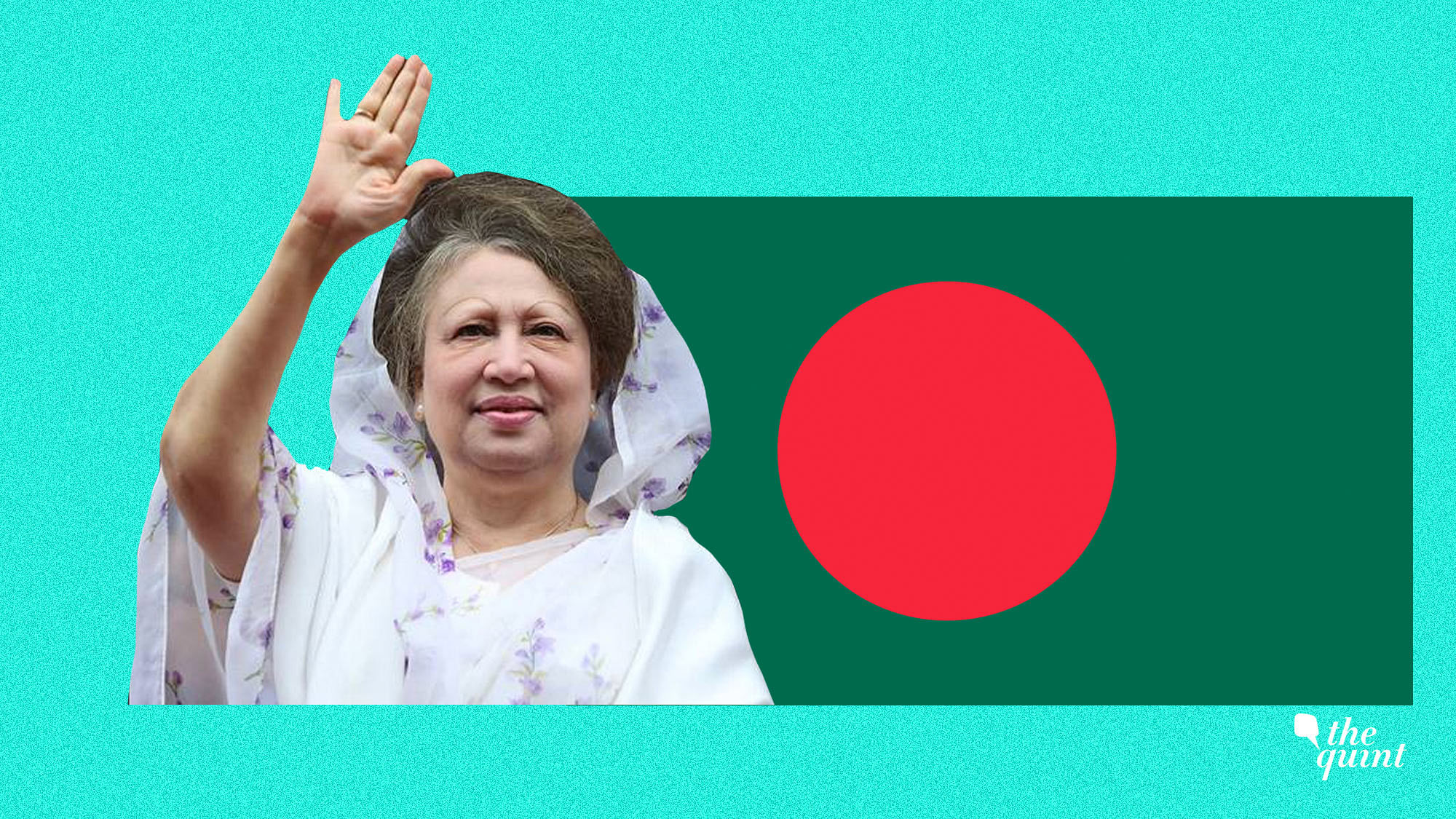 Image of former Prime Minister of Bangladesh, Begum Zia, who has been jailed, used for representational purposes.