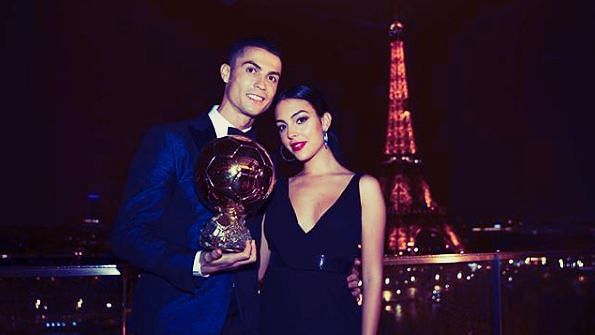 Chirstiano Ronaldo with his girlfriend Georgina Rodriguez.