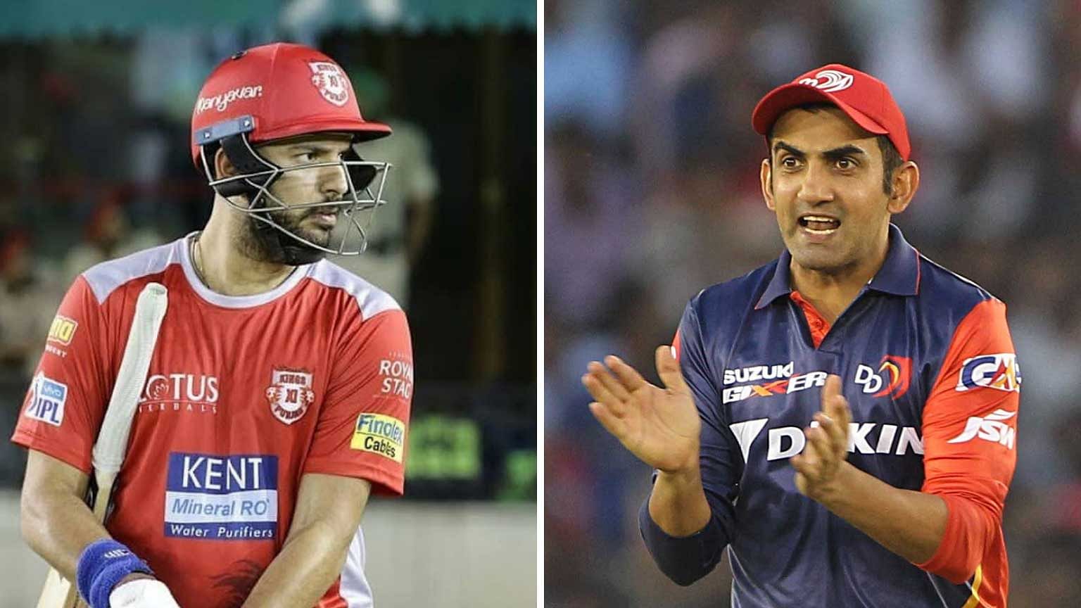 Yuvraj Singh and Gautam Gambhir were both released by their IPL teams ahead of next month’s auction.