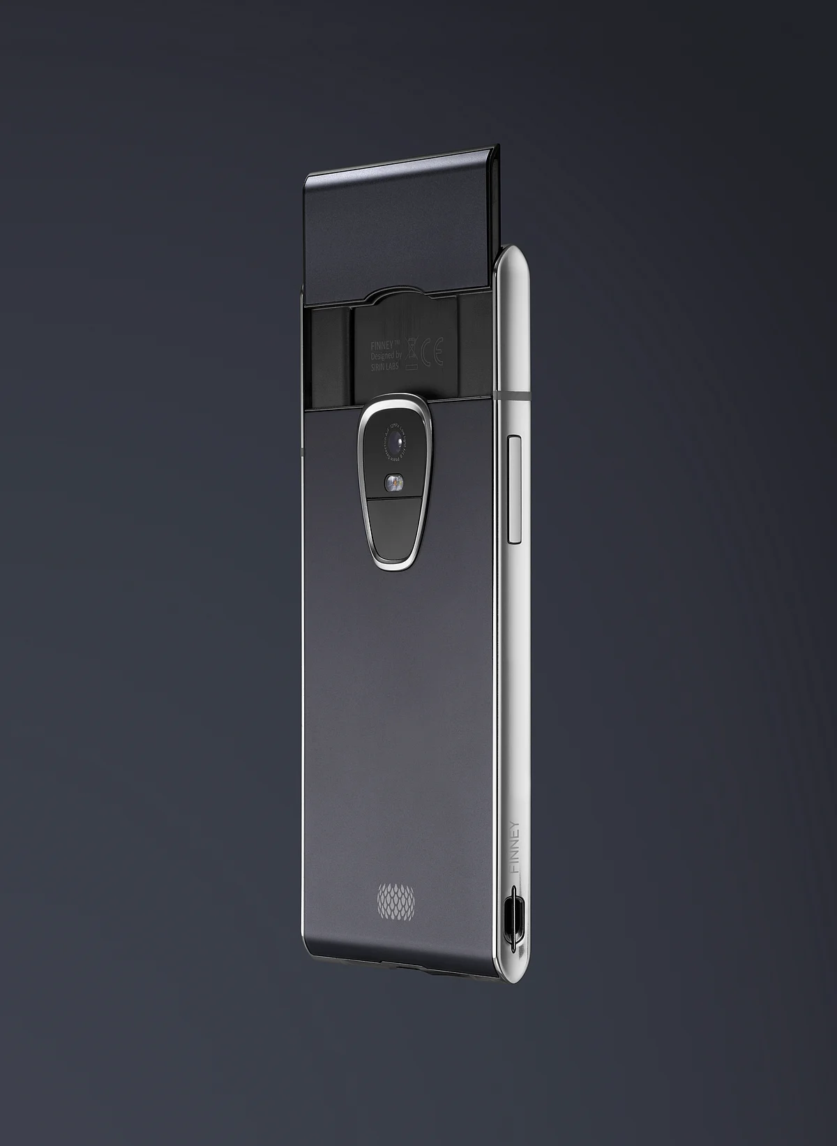 The cryptocurrency wallet is a secondary screen that slides out back.