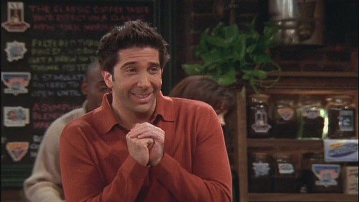 David Schwimmer as Ross Gellar in sitcom <i>Friends</i>.