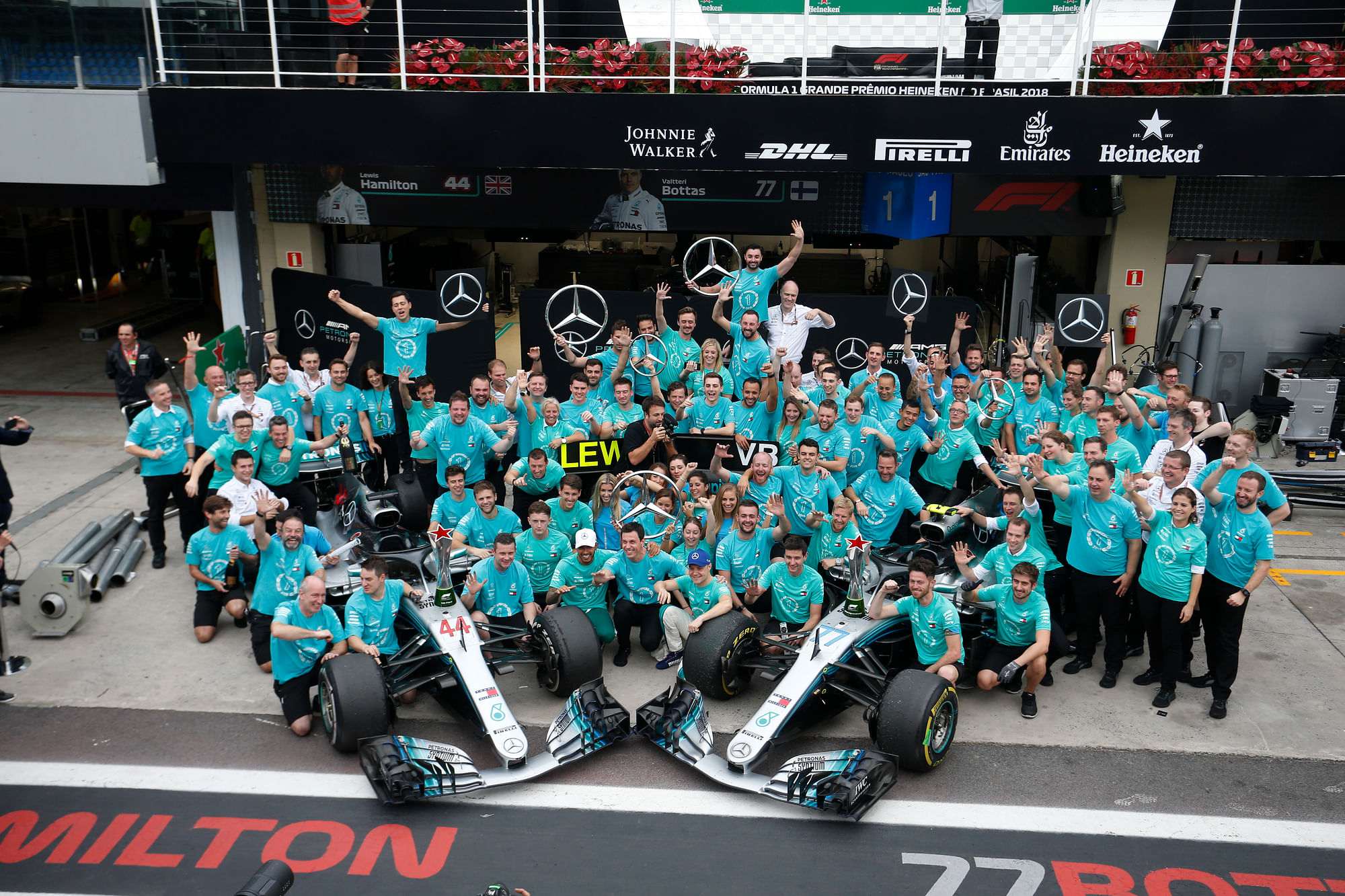 Brazilian Grand Prix 2018: Mercedes clinch constructors' title for