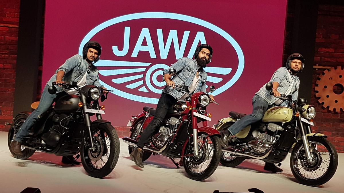 The three Jawa Motorocycles are called the Jawa (just Jawa), the Forty Two and the Perak, which is a bobber. 