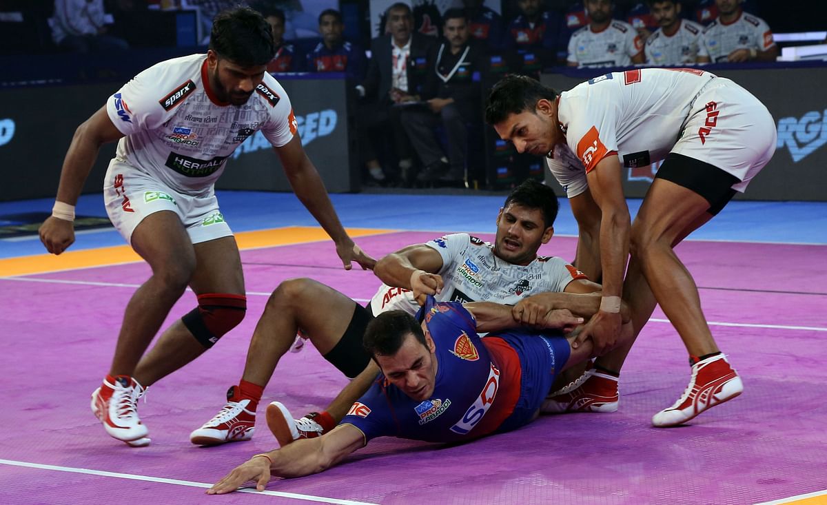 Dabang Delhi lost their last three matches while Haryana started the match with Monu Goyat on the bench.