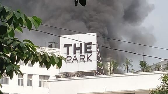 A fire broke out at a building in Kolkata’s Park Street on Monday, 5 November.  