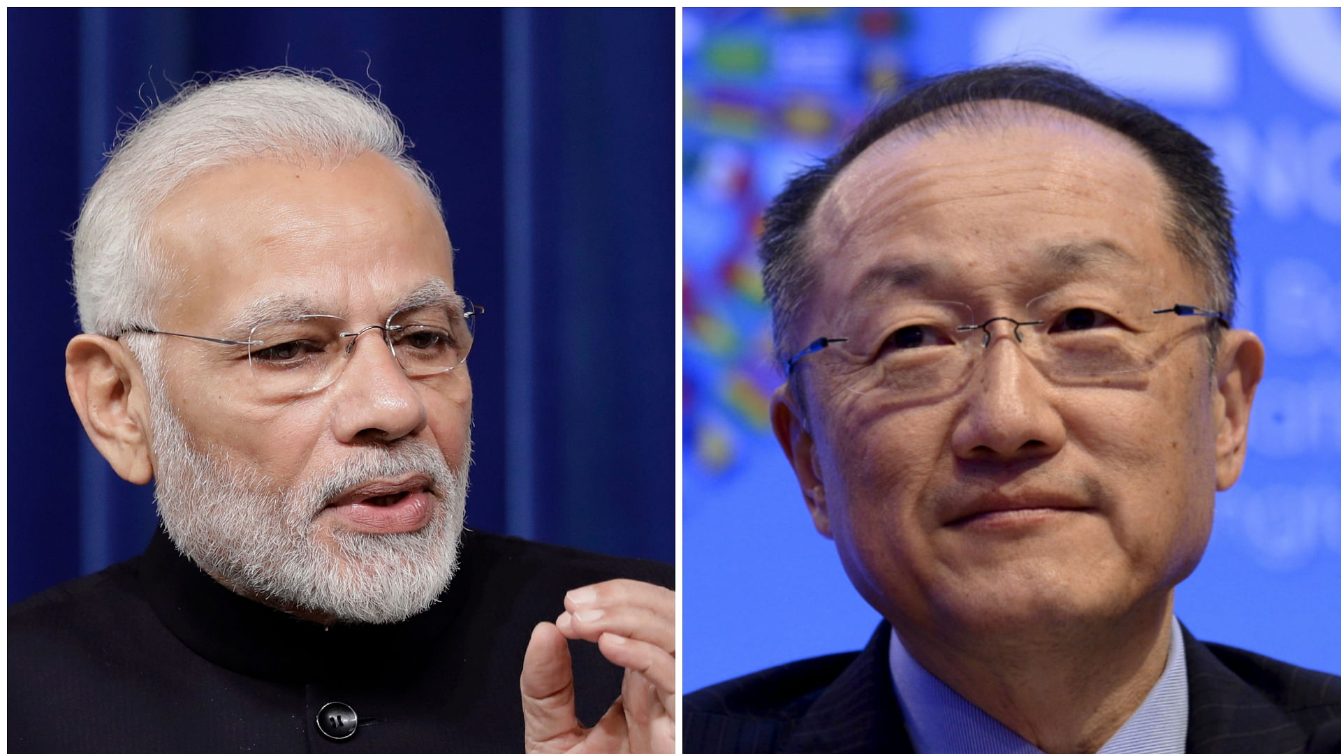 PM Narendra Modi and World Bank President Jim Yong Kim.