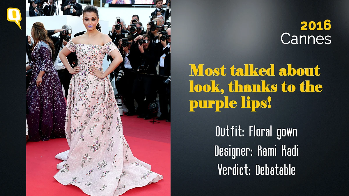 Cannes 2016: It’s not the dress but the lips that caught the eye.