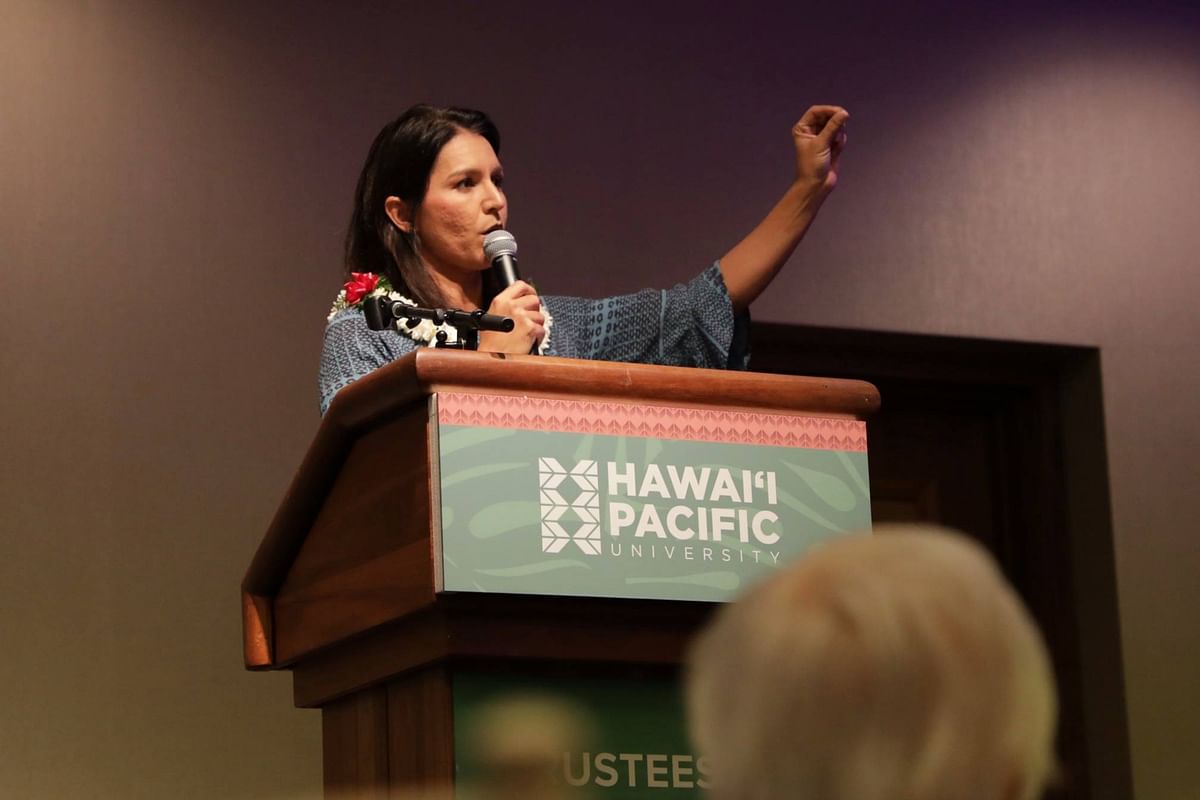 Gabbard, who represents a constituency in Hawaii, is not of Indian descent, but practises Hinduism nonetheless.