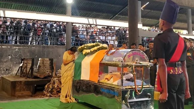 Ananth Kumar laid to rest.