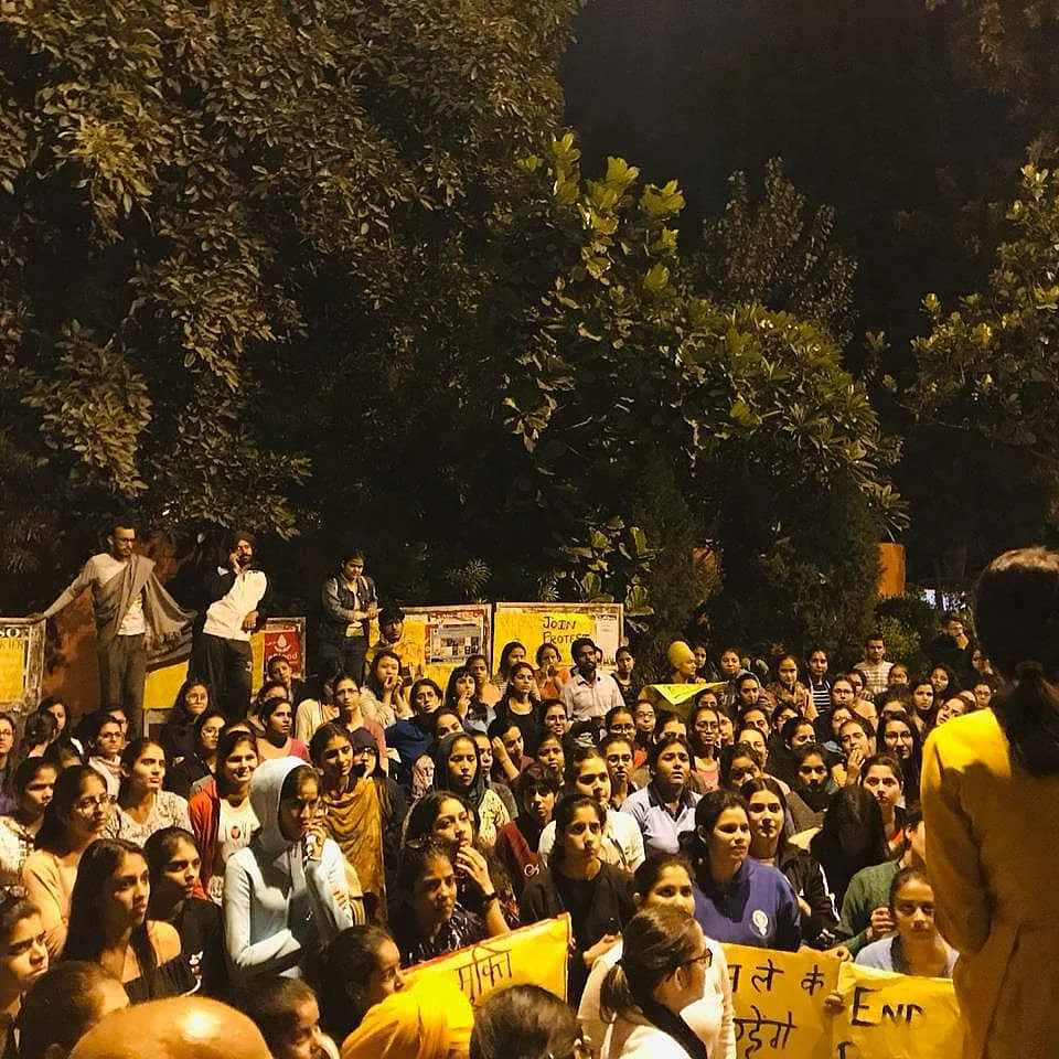 The students have been protesting since 29 October. 