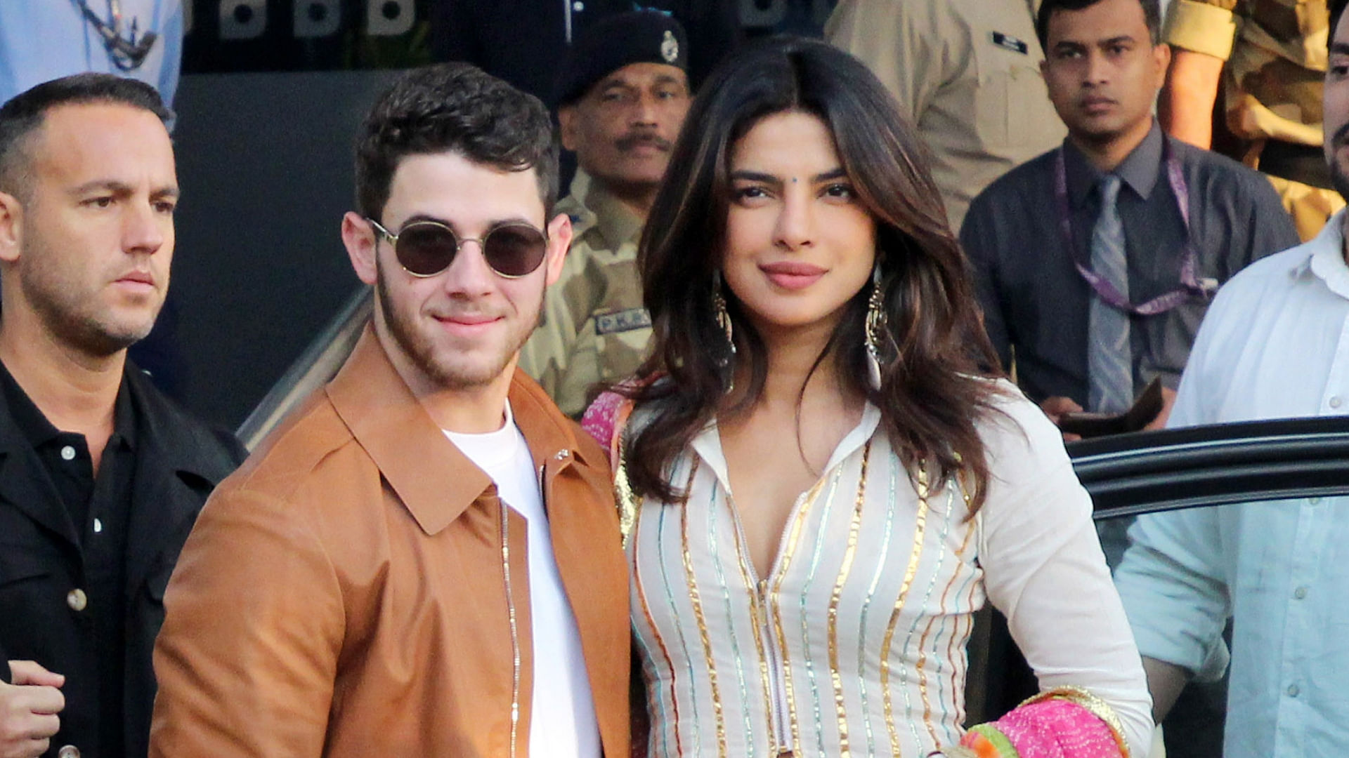 Priyanka and Nick Jonas were ‘papped’ on their way to the wedding venue in Jodhpur.