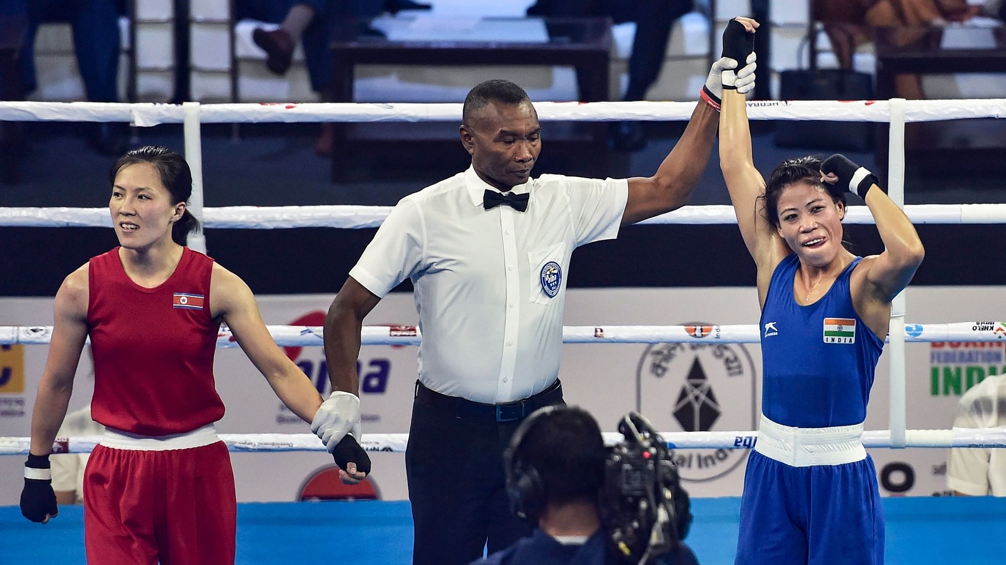 Mary Kom entered the event with a remarkable tally of five gold medals and a silver to her credit.