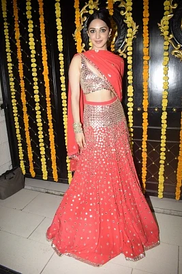 Mumbai: Actress Kiara Advani during a Diwali party hosted by Ekta Kapoor at her residence in Juhu, Mumbai on Nov 6, 2018. (Photo: IANS)