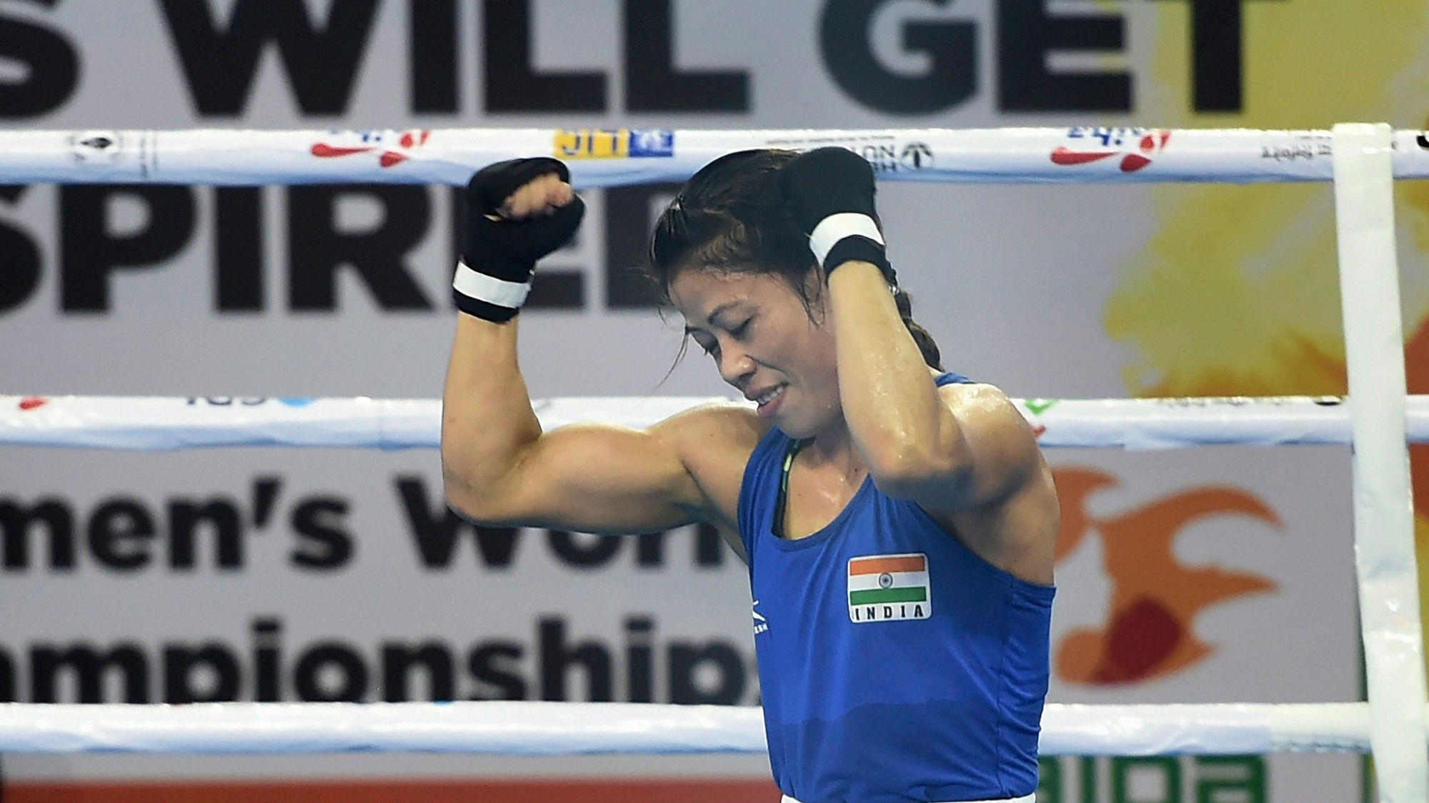 Mary Kom along with three other boxers will be competing in the semi-finals of the World Boxing Championships.