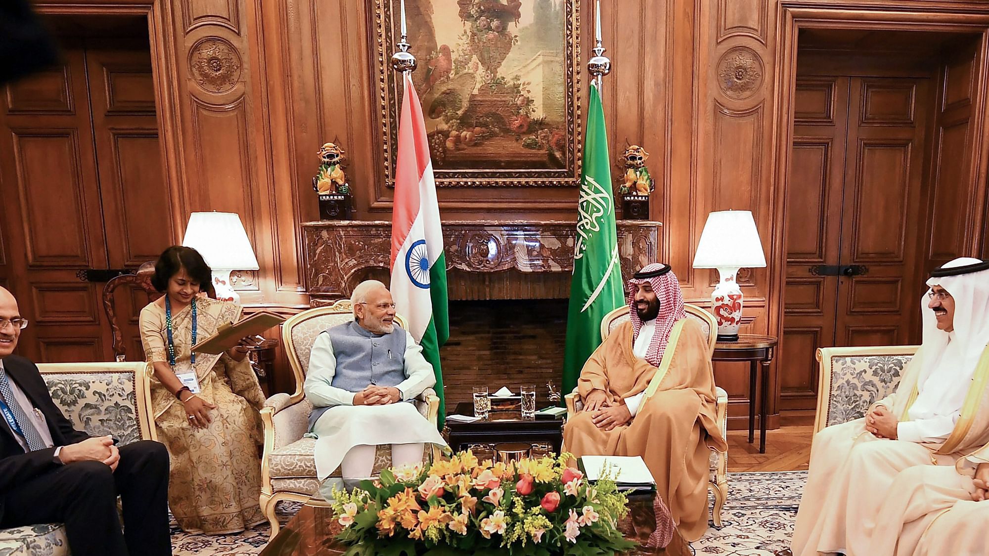 Prime Minister Narendra Modi meets Saudi Arabia’s Crown Prince Mohammed bin Salman Al Saud on the sidelines of G20 summit.