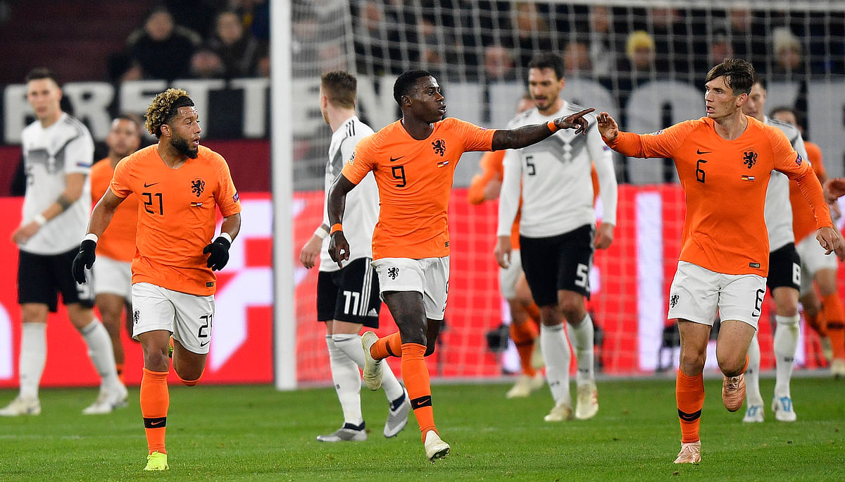 Netherlands entered the Nations League finals after ending Germany’s nightmare year with yet more disappointment.