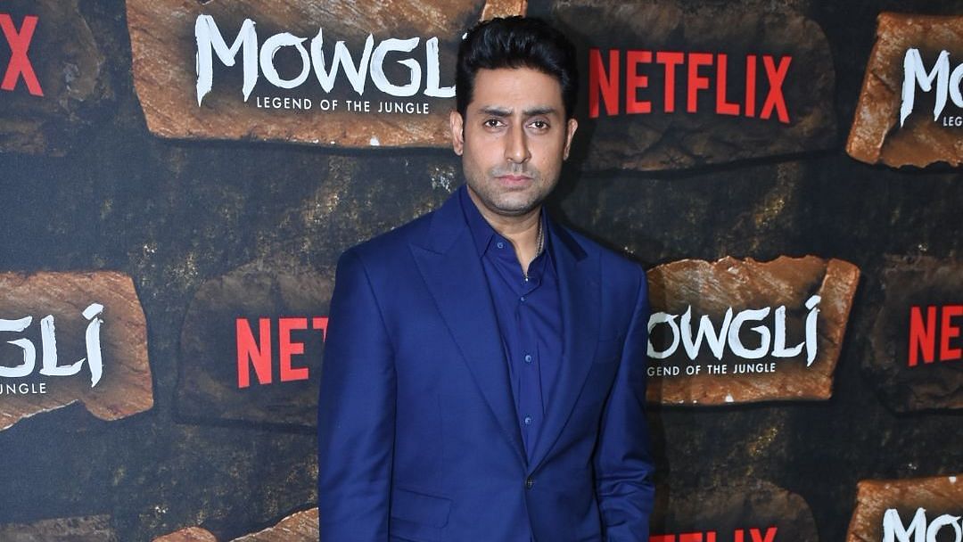 Abhishek Bachchan at the <i>Mowgli </i>premiere.