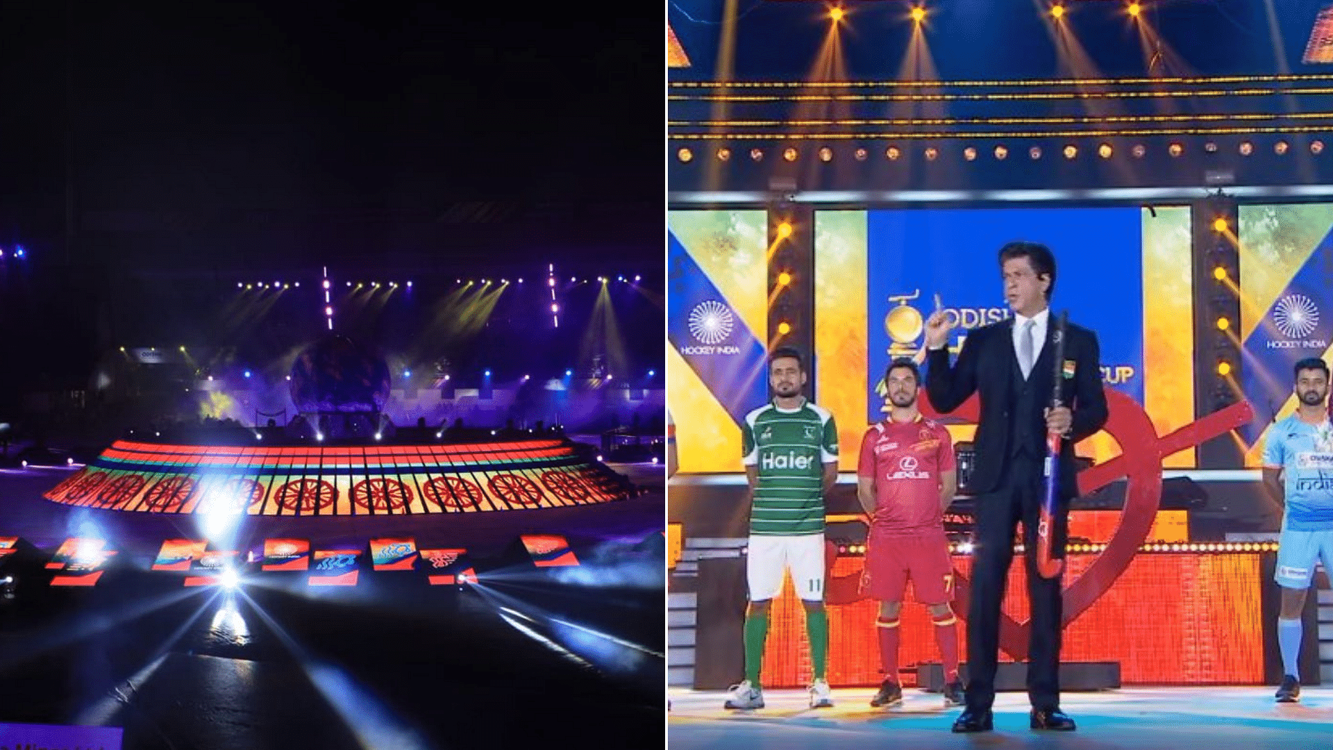 Shah Rukh Khan was among the headline acts of the 2018 FIH Men’s Hockey World Cup opening ceremony in Bhubaneswar.