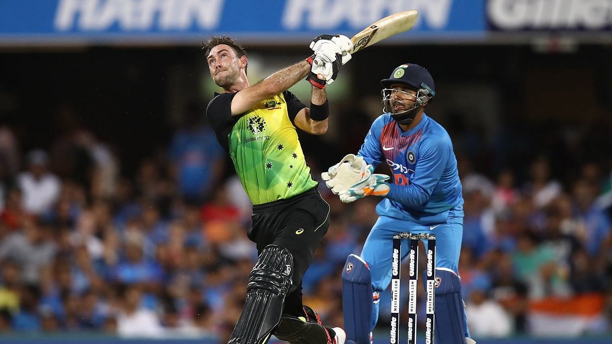 Glenn Maxwell was Australia’s top-scorer in the T20I series opener vs India at Brisbane with 46
