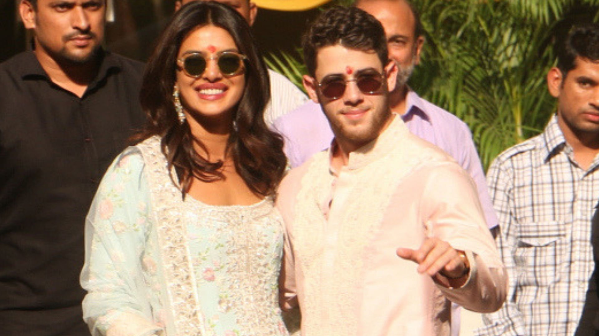 Priyanka Chopra and Nick Jonas kicked off wedding festivities with a puja in Mumbai.