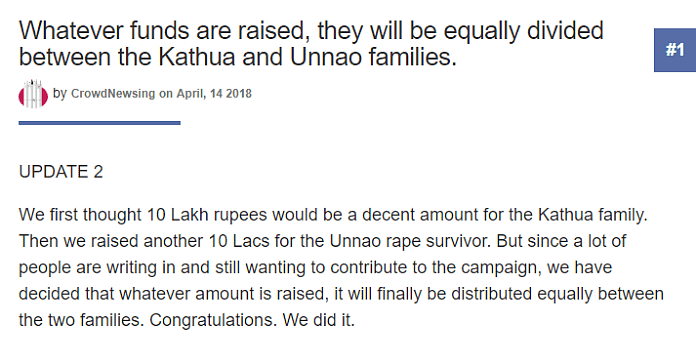 Shehla Rashid Didn’t Pocket Money Collected for Rape Victims’ Kin